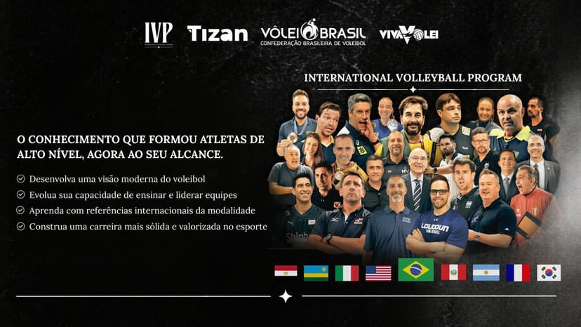 CBV, Tizan e Instituto VivaVôlei lançam o International Volleyball Program (IVP), focado em educação continuada e impacto social