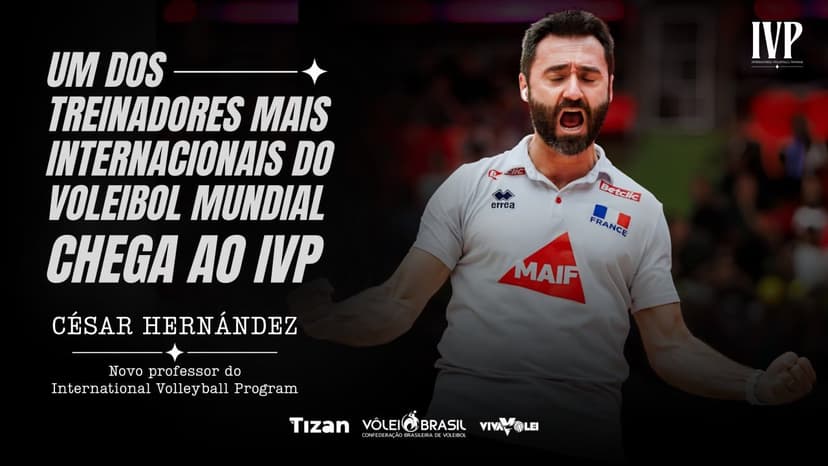 César Hernández é o novo professor do International Volleyball Program