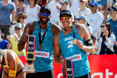 Evandro e Arthur Lanci conquistam a medalha de bronze no Elite de Gstaad na Suíça