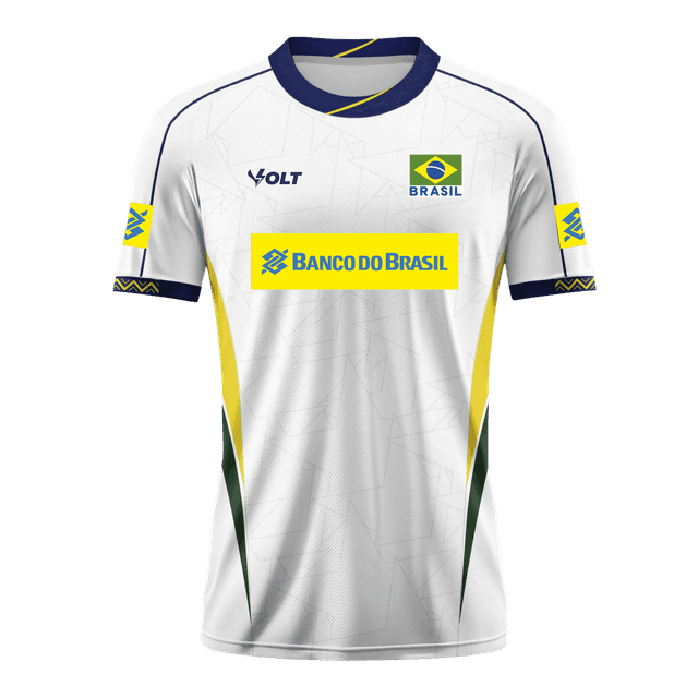 Camisa Jogo 3 Vôlei Brasil Oficial Masculina Volt