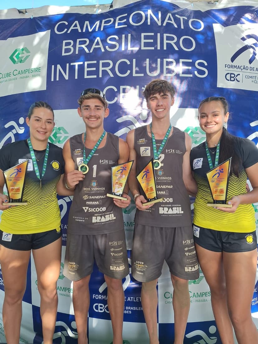Praia Clube e Ass. Duovizinhese conquistam o título do CBI sub-17 de vôlei de praia