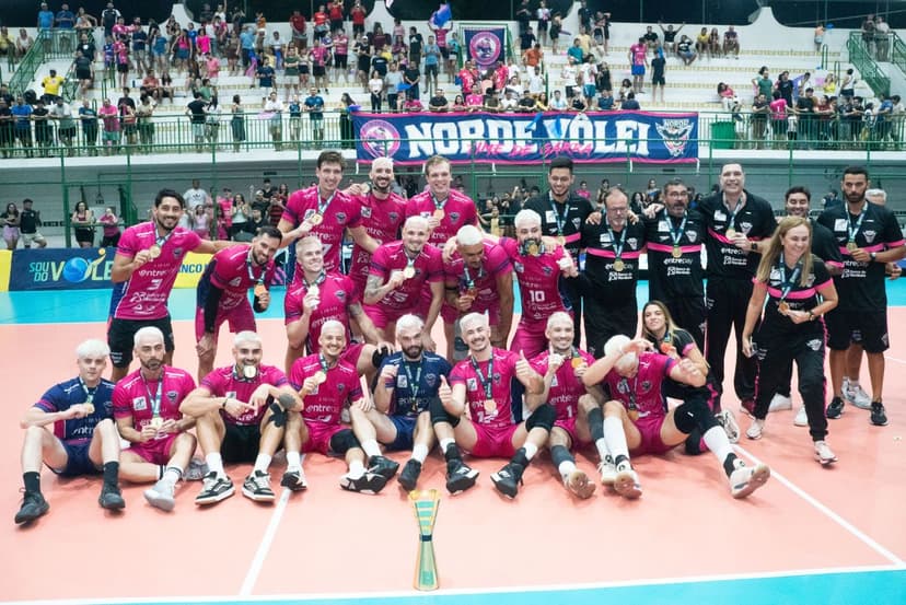 Norde Vôlei conquista o título da Superliga B masculina com festa em casa
