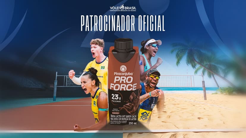 Piracanjuba ProForce é o novo patrocinador oficial da CBV e fortalece o voleibol brasileiro