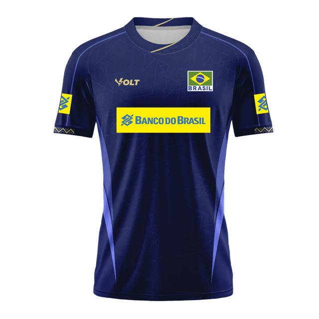 Camisa Jogo 2 Vôlei Brasil Oficial Infanto Juvenil Volt