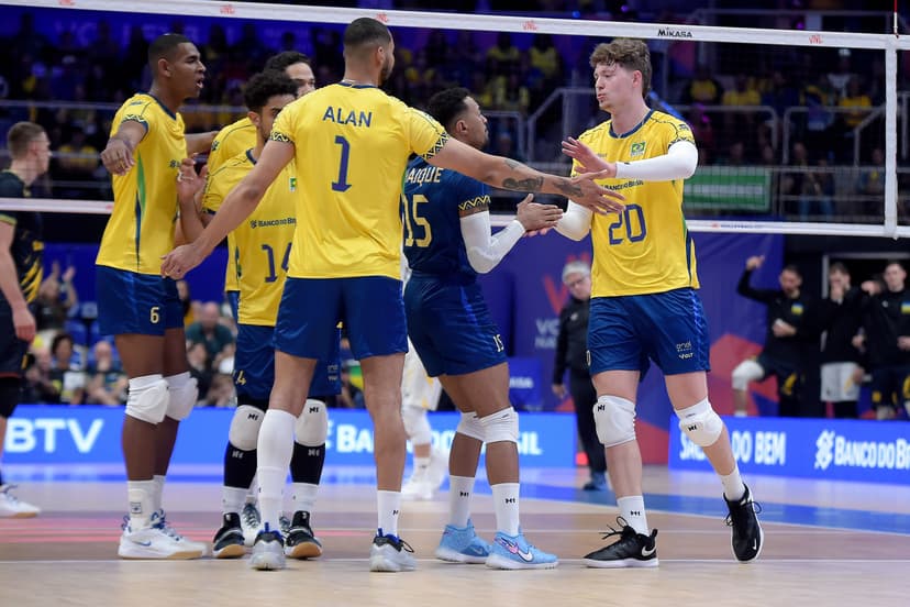 Seleção masculina vira jogo contra a Ucrânia e alcança a segunda vitória na Liga das Nações 2025