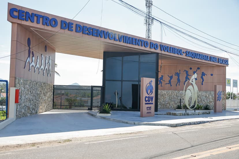 A casa do voleibol de cara nova! CBV inaugura primeira fase das obras de revitalização do Centro de Desenvolvimento do Voleibol Saquarema Enel Brasil