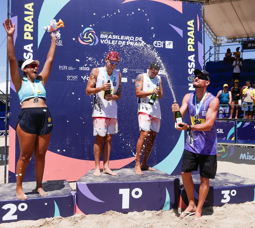 Com direito a despedida de Alison, Duda/Ana Patrícia e Mateus/Adelmo ficam com o título da etapa do Circuito Brasileiro no Rio