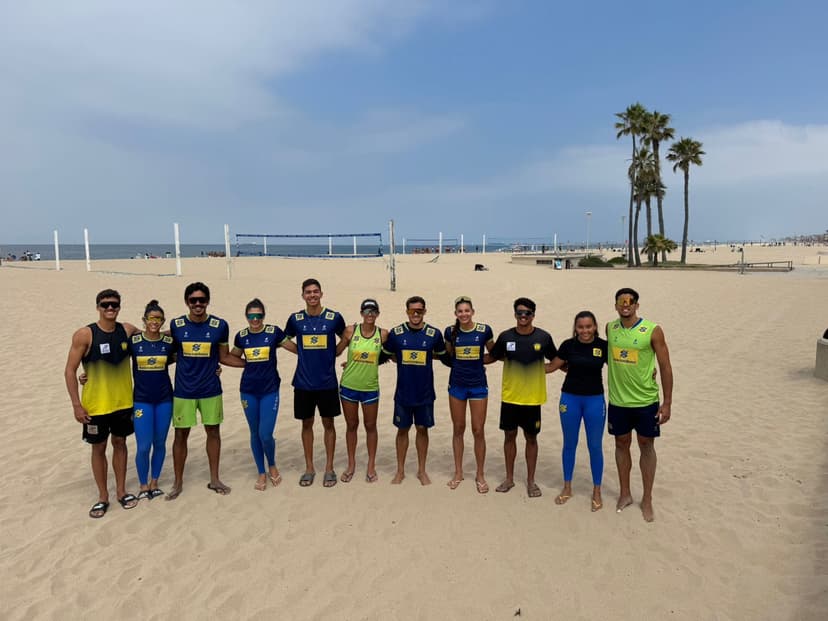 CBV leva 12 atletas da base do vôlei de praia para intercâmbio nos Estados Unidos