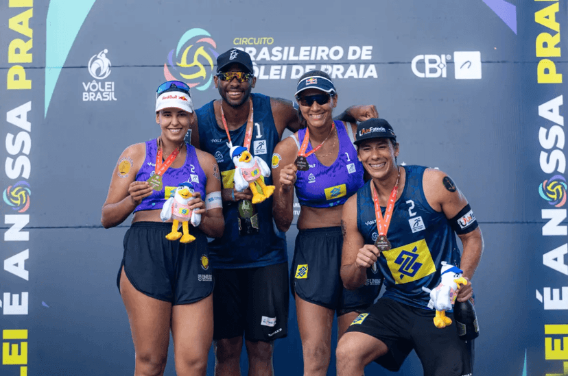 Duda/Ana Patrícia e Evandro/Arthur Lanci são campeões da 7ª etapa do Circuito Brasileiro de Vôlei de Praia, em João Pessoa (PB)