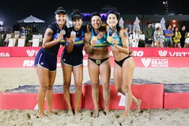 Brasil fecha etapa Elite do Rio de Janeiro com dobradinha feminina no Circuito Mundial de vôlei de praia