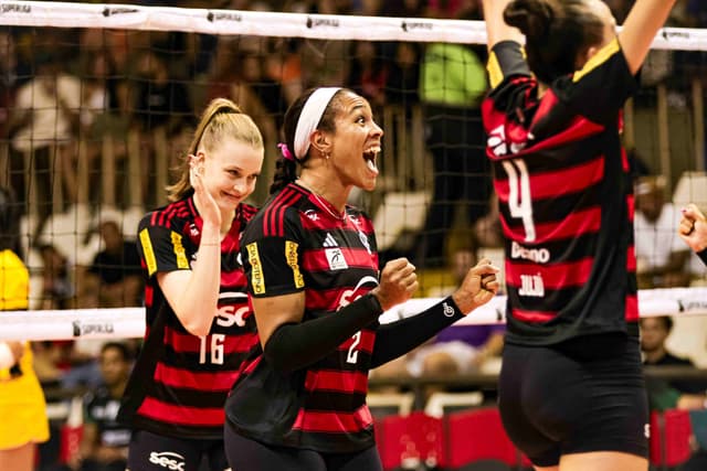 Sesc RJ Flamengo vence o Brasília Vôlei e conquista a quarta vitória na Superliga