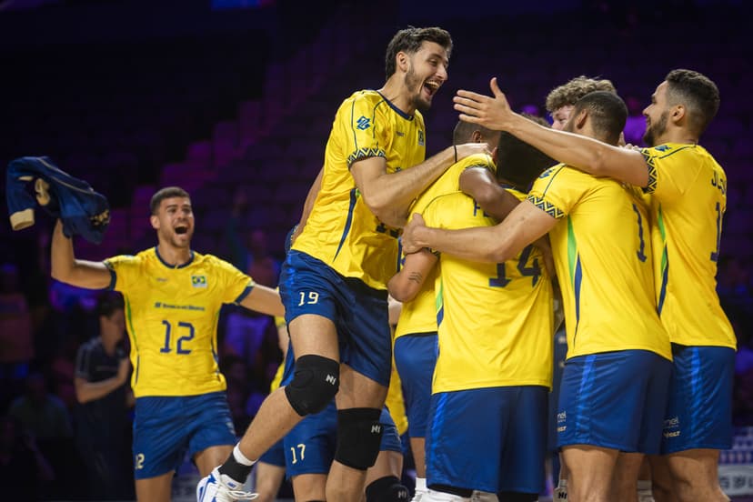 Brasil derrota a China e chega à quinta vitória na Liga das Nações masculina