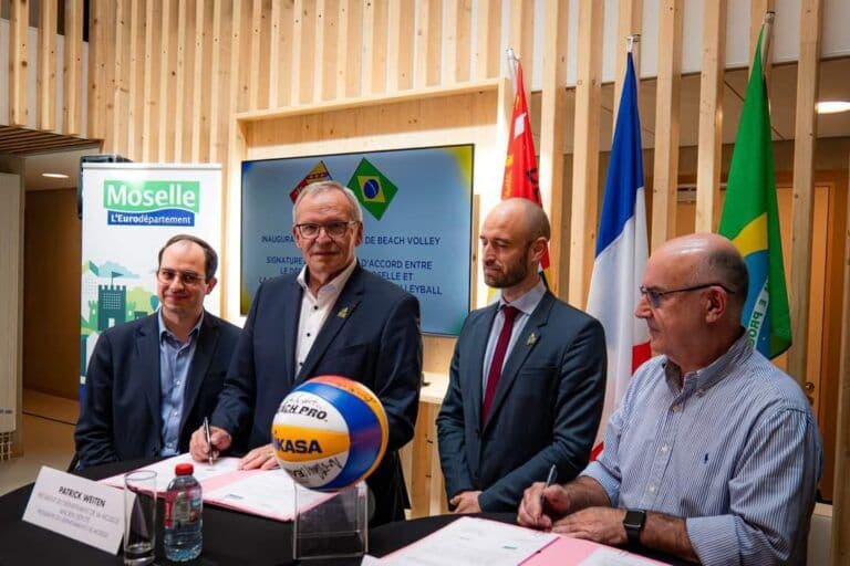 CBV renova parceria com a região francesa de La Moselle e voleibol brasileiro terá CT na Europa até 2028